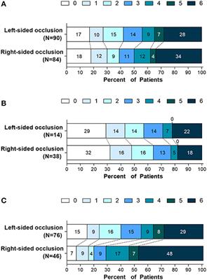 Severe Stroke Patients With Left-Sided Occlusion of the Proximal Anterior Circulation Benefit More From Thrombectomy